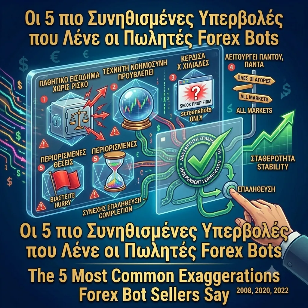
							Οι 5 πιο Συνηθισμένες Υπερβολές που Λένε οι Πωλητές Forex Bots